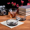 Crystalia Glass Ashtrays for Cigarettes